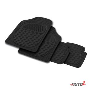 Packypoda Century Car Mat 4Pcs Set Black