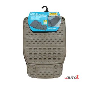 Packypoda Exact Fit Car Mat-Set Of 4 Beige