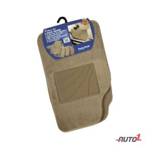 Packypoda Lance Car Mat-Set Of 4 Beige