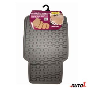 Packypoda Max Protector Car Mat-Set Of 4 Grey