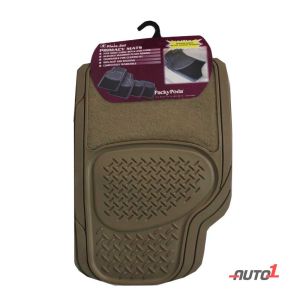 Packypoda Primacy Car Mat-Set Of 4 Beige