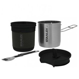 Stanley The Bowl + Spork Compact Cook Set 700ml / 24Oz - Stainless Steel