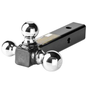 Triple Ball Mount, Black W/Chrome Hitch Ball (V-213000-Blk)
