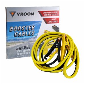 Vroom Booster Jump Cable 8 Gauge 12 Feet B/Y