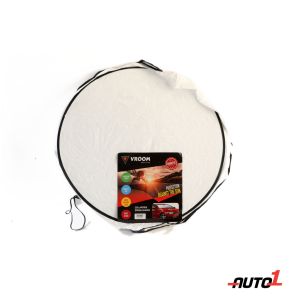 Vroom 142X67Cm Front Sun Shade Collapsible Metal Ring