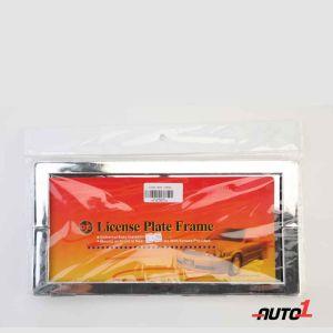 Vroom License Frame Chrome