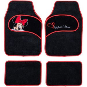 Universal Minnie Carpet Car Mats 4Pcs