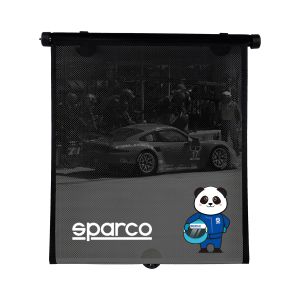 Sparco Kids Side Window Car Sun Curtain 2Pcs Polyester Blue