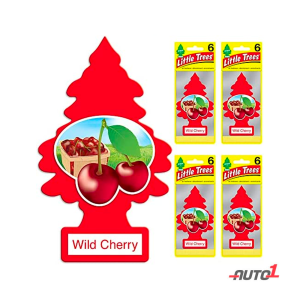 Little Tree Car Perfume Red Wild Cherry Fragrance Air Fresheners - Imported From Usa