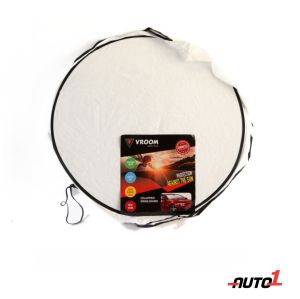 Vroom 155X80Cm Front Sun Shade Collapsible Metal Ring